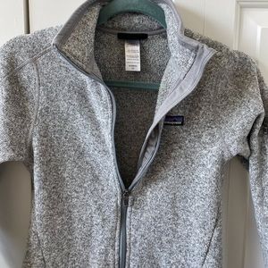 Grey Patagonia full zip sweatshirt. Size XS.